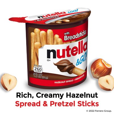 Nutella & GO! Hazelnut and Cocoa Spread, Breadsticks 16 Pk.