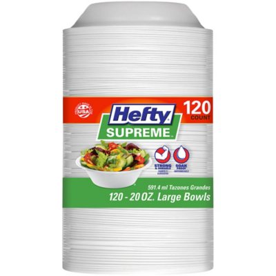 Hefty Supreme Large Foam Bowls 20 Oz., 120 Ct.