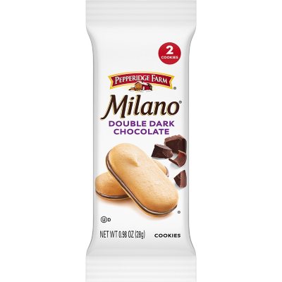 Milano Double Dark Chocolate Cookies 0.98 Oz., 24 Pk.