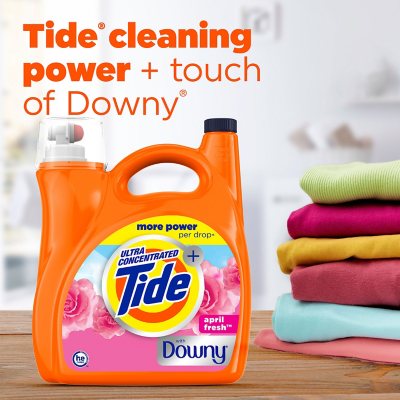 Tide + Downy Liquid Laundry Detergent, April Fresh, 111 Loads, 141 Fl. Oz..