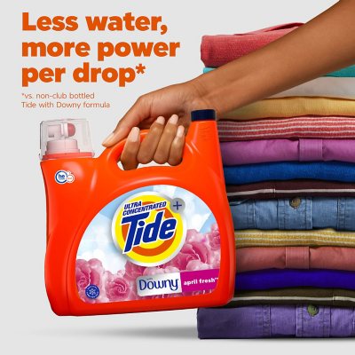Tide + Downy Liquid Laundry Detergent, April Fresh, 111 Loads, 141 Fl. Oz..