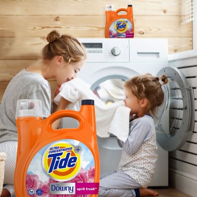 Tide + Downy Liquid Laundry Detergent, April Fresh, 111 Loads, 141 Fl. Oz..