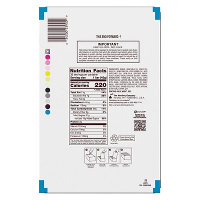 HERSHEY'S Cookies 'N' Creme Candy Bars, Full Size, 1.55 Oz., 36 Pk.
