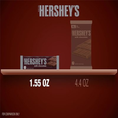 HERSHEY'S Milk Chocolate Candy Bars, 1.55 Oz., 36 Pk.