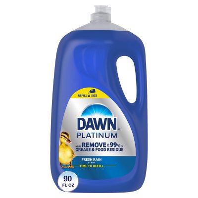 Dawn Platinum Dishwashing Liquid Dish Soap, Refreshing Rain 90 Fl. Oz.