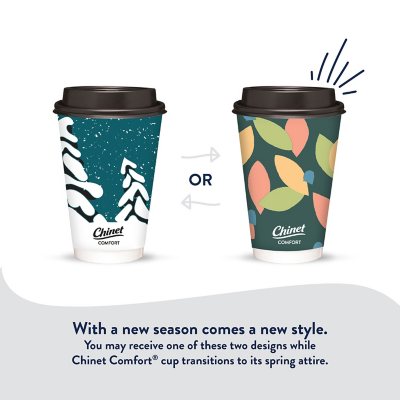 Chinet Comfort Cup and Lids, 16 Oz. 70 Ct.