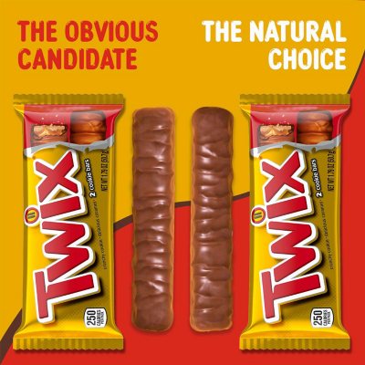 Twix Caramel Cookie Chocolate Candy Bars, Full Size, 1.79 Oz., 36 Pk.