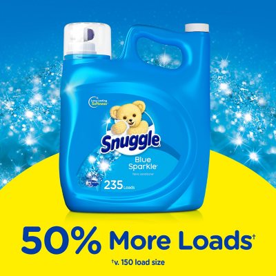 Snuggle Liquid Fabric Softener, Blue Sparkle, 235 Loads, 188 Fl. Oz.