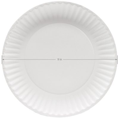 Super Strong Heavy-Duty Paper Plates, 9", 600 Ct.