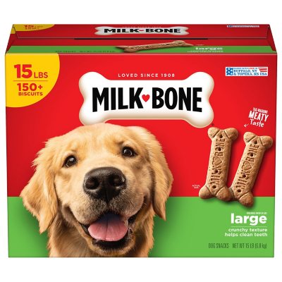 Milk-Bone Original Flavor, Large Crunchy Dog Treat Biscuits, 240 Oz.