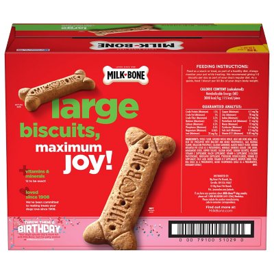 Milk-Bone Original Flavor, Large Crunchy Dog Treat Biscuits, 240 Oz.