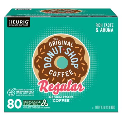 The Original Donut Shop Medium Roast K-Cup Pods, Regular, 80 Ct.