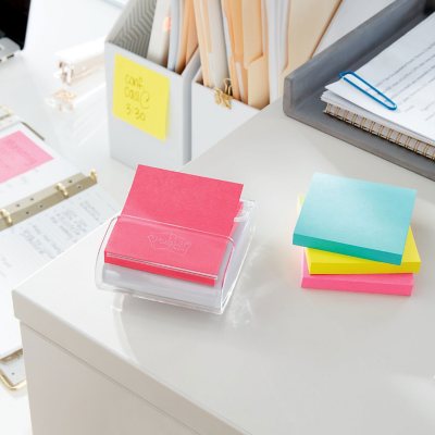 Post-It Super Sticky Pop-Up Notes, 3" X 3", Supernova Neons Collection, 16 Pack, 1,440 Total Sheets