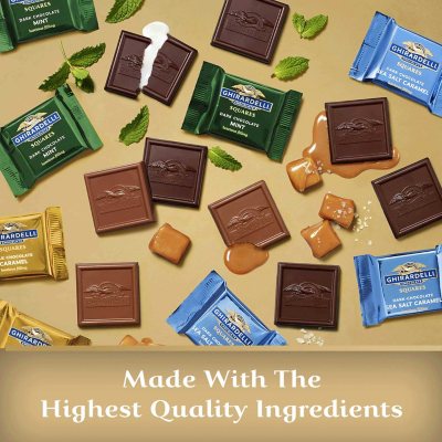 GHIRARDELLI Premium Chocolate Assortment Squares, 18.8 Oz.