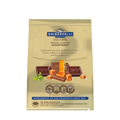 GHIRARDELLI Premium Chocolate Assortment Squares, 18.8 Oz.