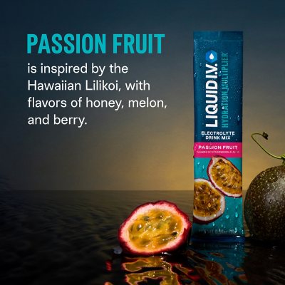 Liquid I.V. Hydration Multiplier Variety Pack, Lemon Lime & Passion Fruit, 30 Ct.