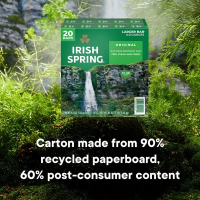 Irish Spring Bar Soap, Original Clean - 4 Oz., 20 Ct.