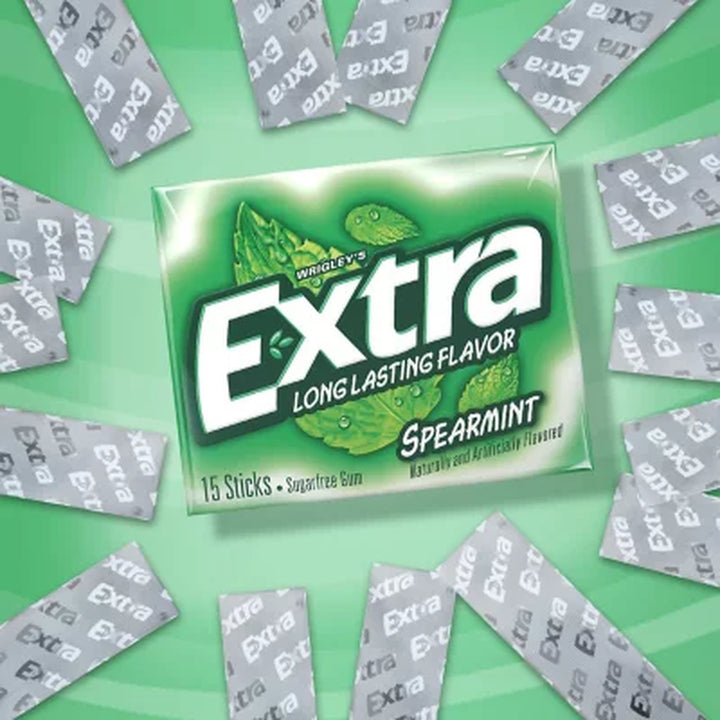 Extra Spearmint Sugar Free Chewing Gum Bulk Pack 15 Ct., 10 Pk.