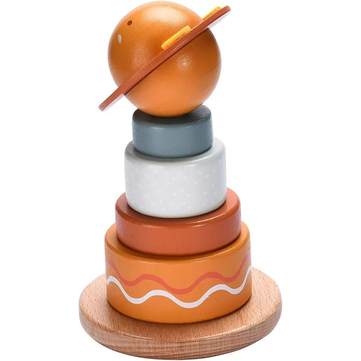 Childlike Behavior Wooden Rainbow Stacking Toy - Ages 1 Year & Up