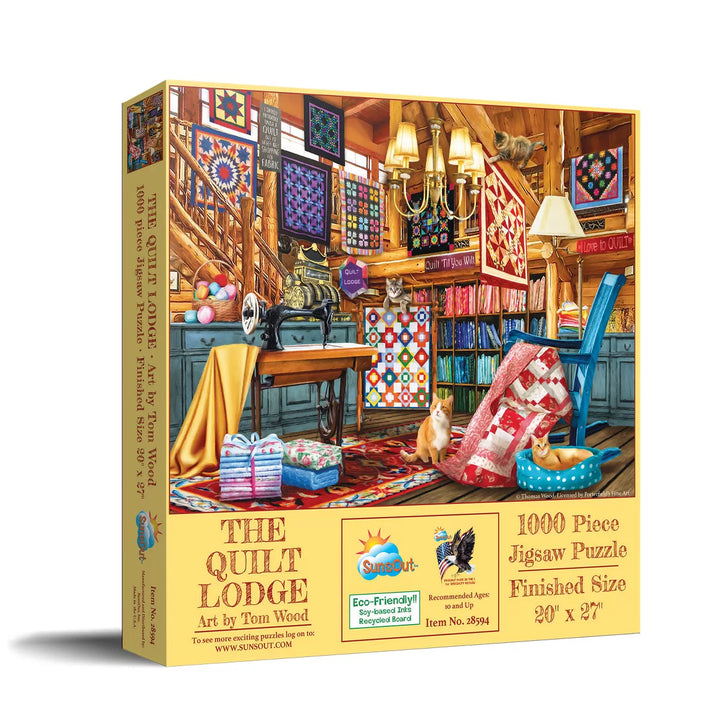 Sunsout the Quilt Lodge 1000 Pc Jigsaw Puzzle 28594