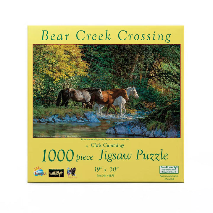 Sunsout Bear Creek Crossing 1000 Pc Jigsaw Puzzle 44855