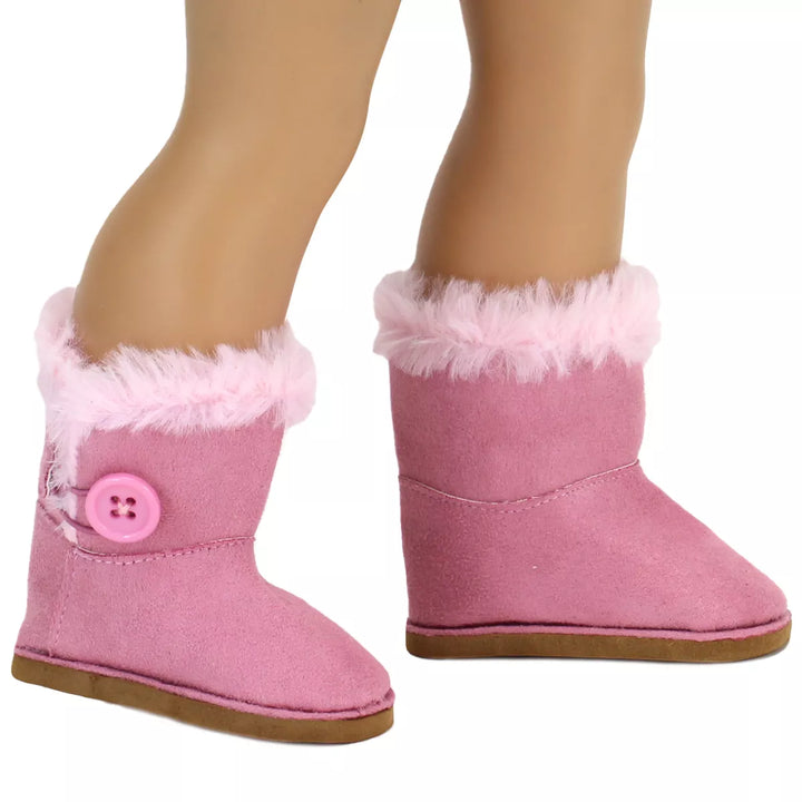 Sophia’S Winter Boots for 18" Dolls, Pink