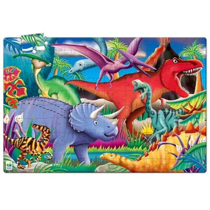 Dinos and Space Glow in the Dark Large Floor Puzzles, 200 Pieces