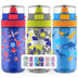 Ello Stratus 16-Ounce Tritan Water Bottles, 3 Pack (Assorted Colors)