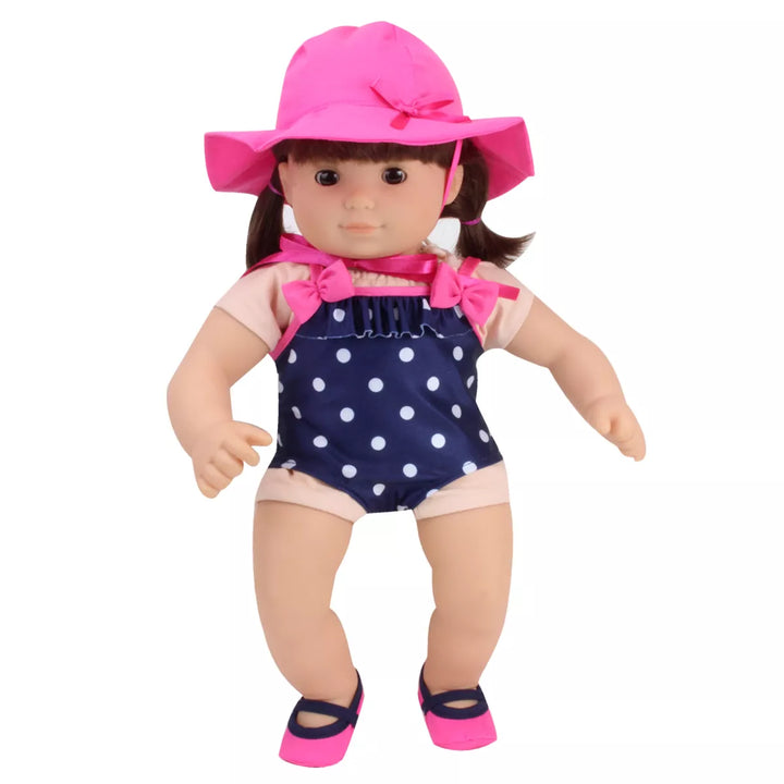 Sophia’S Polka Dot Bathing Suit Set for 15'' Dolls, Navy/Pink