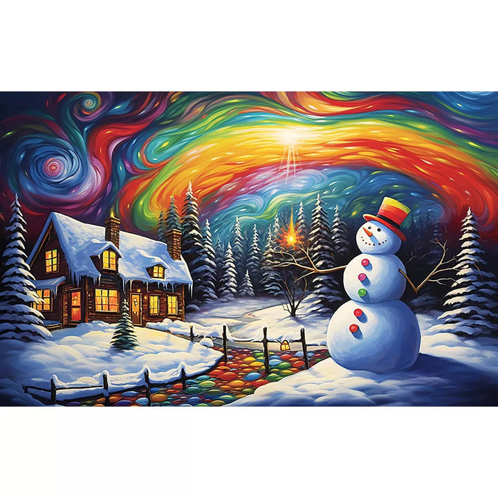 Sunsout Colorful Christmas 550 Pc Jigsaw Puzzle 61838