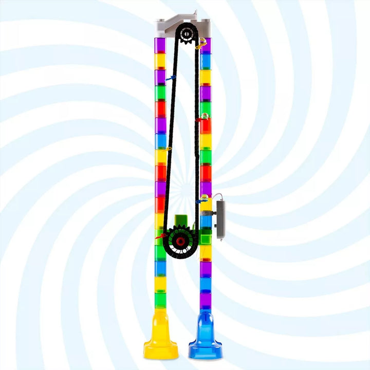 Marble Genius Automatic Chain Lift - the Perfect Marble Run Accessory Add-On Set for Creating Exciting Mazes, Tracks, and Races