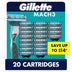 Gillette Mach3 Men'S Razor Cartridges, 20 Ct.