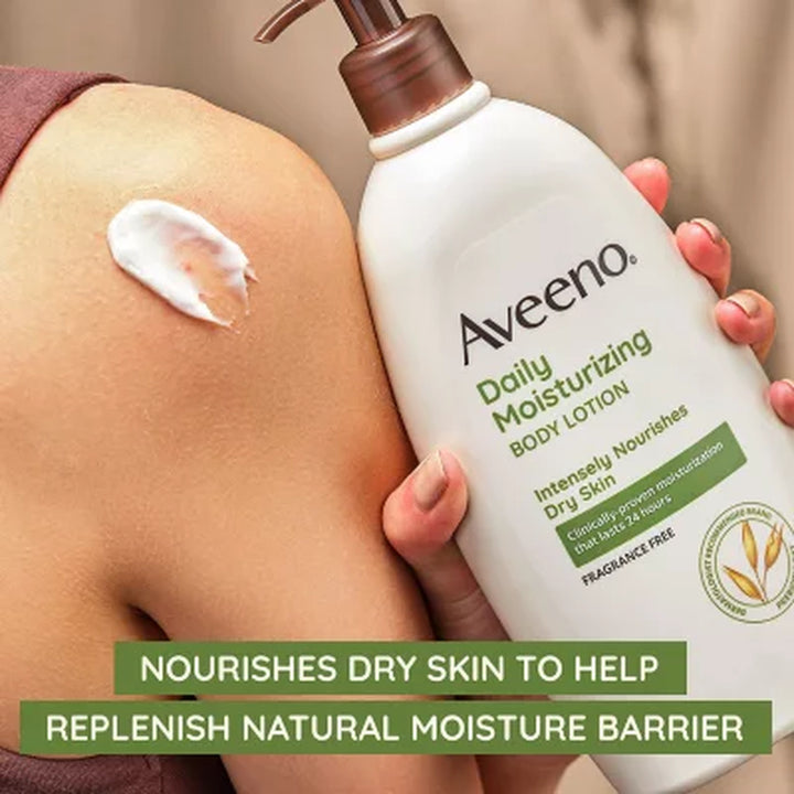 Aveeno Daily Moisturizing Body Lotion 18 Oz., 2 Pk. + 8 Oz. Tube