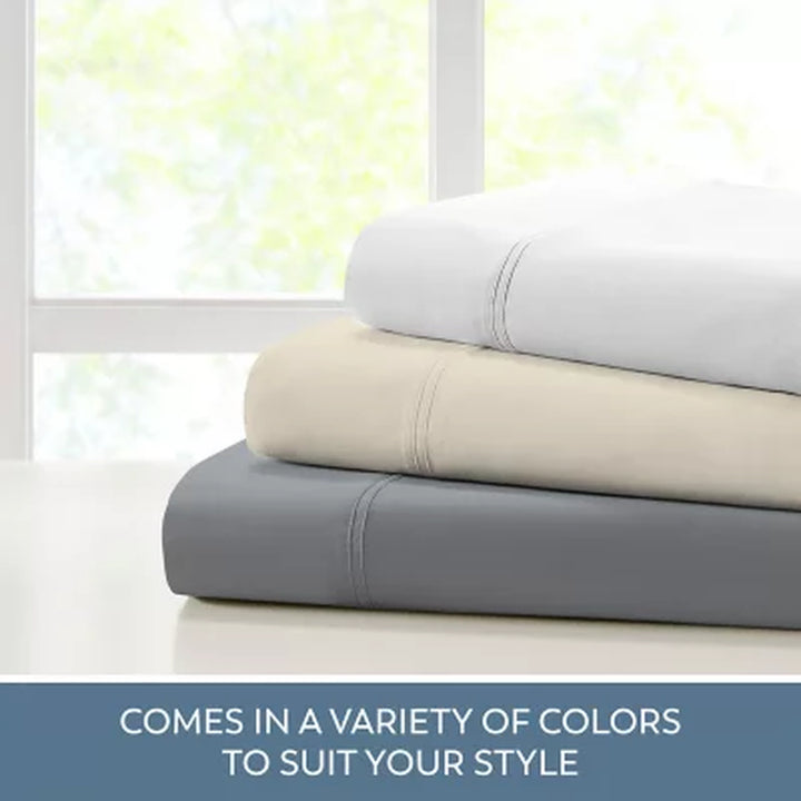 Aireolux Performance 600 Thread Count 100% Cotton Sateen Pillowcases (Assorted Colors and Sizes)