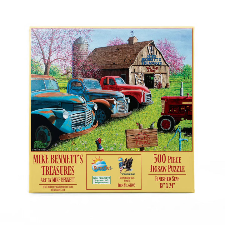 Sunsout Mike Bennett'S Treasures 500 Pc Jigsaw Puzzle 61706