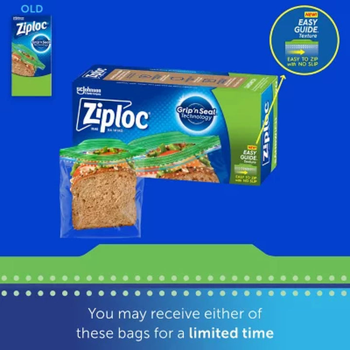 Ziploc Easy Open Bags Variety Pack with New Stay Open Design, 347 Ct.