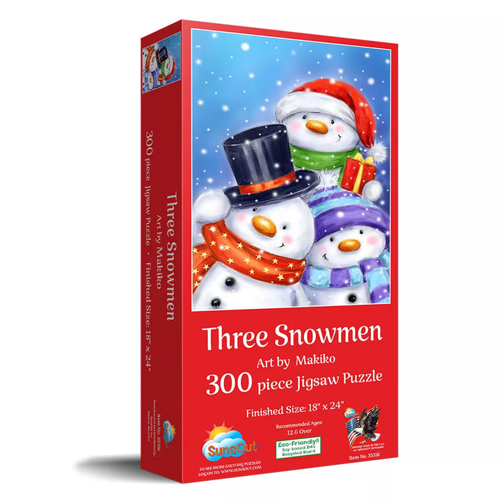 Sunsout Three Snowmen 300 Pc Jigsaw Puzzle 35316