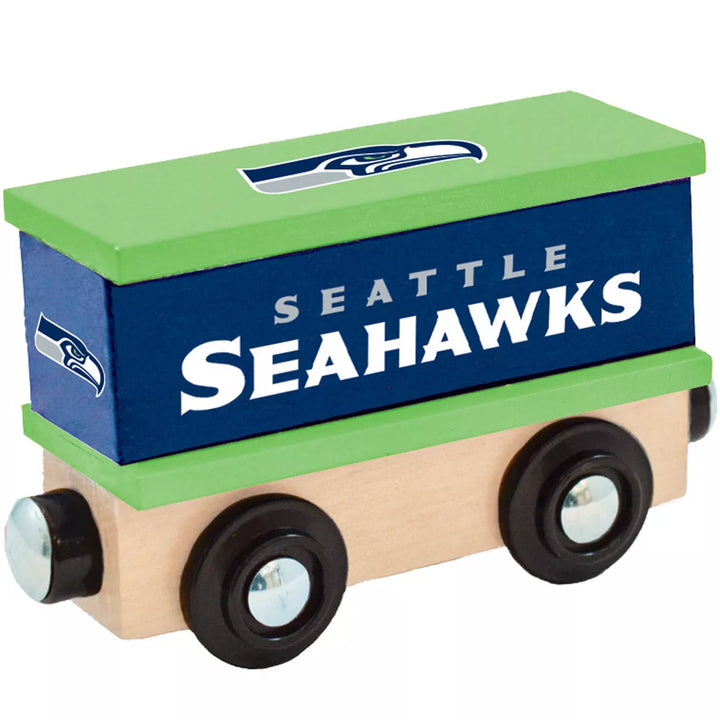 Masterpieces Wood Train Box Car - NFL Seattle Seahawks.