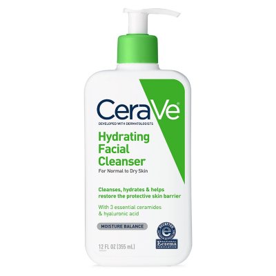 Cerave Hydrating Facial Cleanser, Normal to Dry Skin, 12 Fl. Oz., 2 Pk.
