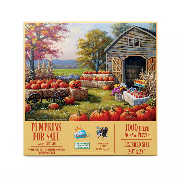 Sunsout Pumpkins for Sale 1000 Pc Halloween Jigsaw Puzzle 36668