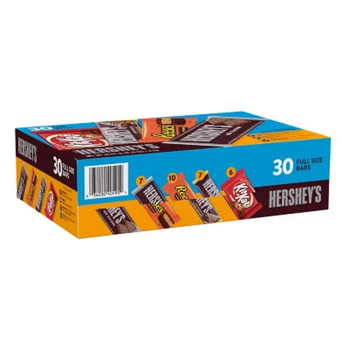 HERSHEY'S Variety Pack, Milk Chocolate Candy, 30 Pk.