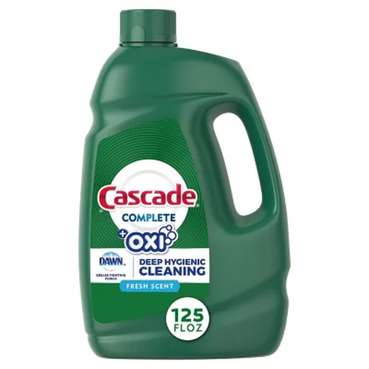 Cascade Complete Gel + Oxi Dishwasher Detergent 125 Fl. Oz.