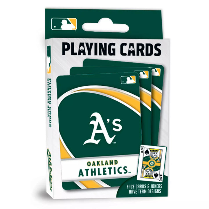 Masterpieces Officially Licensed MLB Oakland Athletics Playing Cards - 54 Card Deck for Adults.