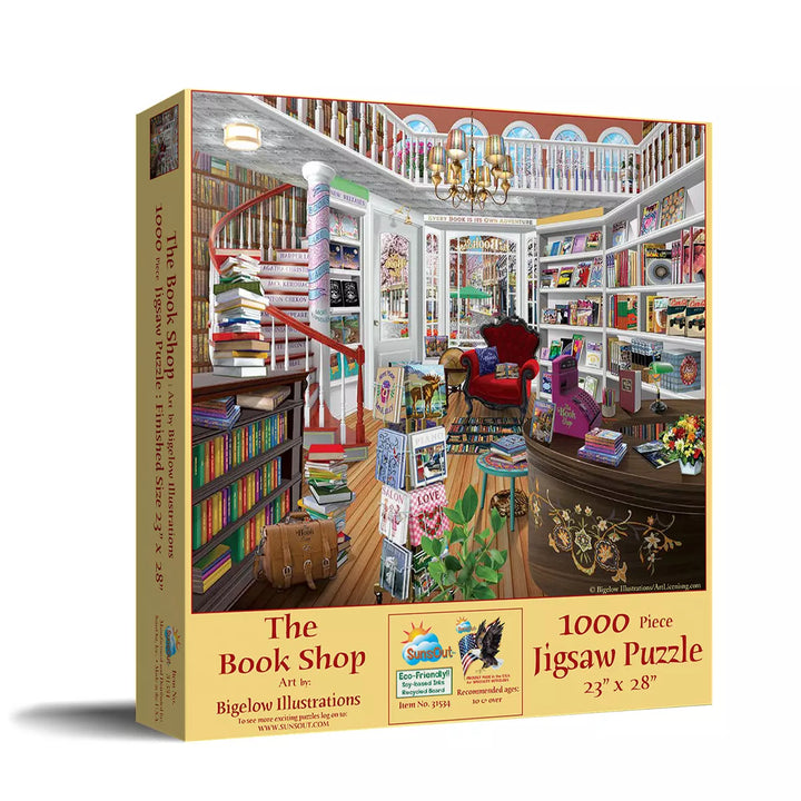 Sunsout the Book Shop 1000 Pc Jigsaw Puzzle 31534