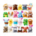 SYNCFUN 24 Pcs Mini Animal Plush Toy Party Favors, Stuffed Animals Pinata Fillers for Kids, Carnival Prizes, School Gifts, Birthday Party Supplies