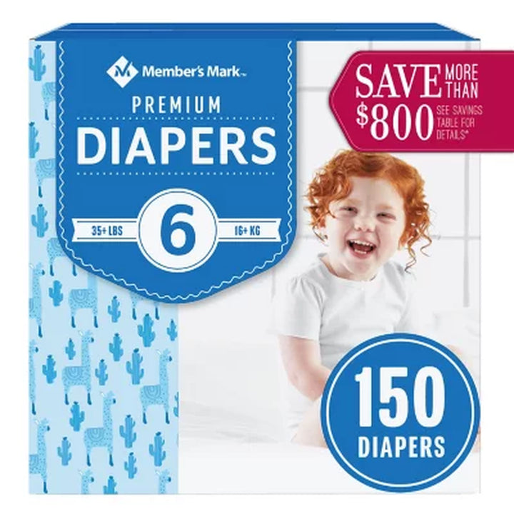 Member'S Mark Premium Baby Diapers, Sizes: Newborn - 7