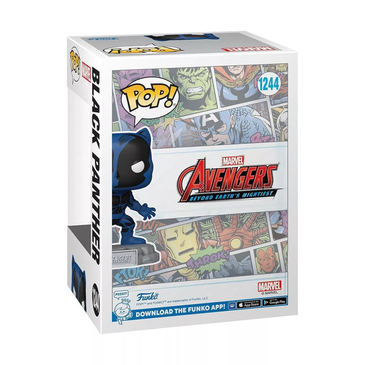 Funko Pop! & Pin: the Avengers: Earth'S Mightiest Heroes - 60Th Anniversary, Black Panther with Pin, Exclusive #1244 #70125