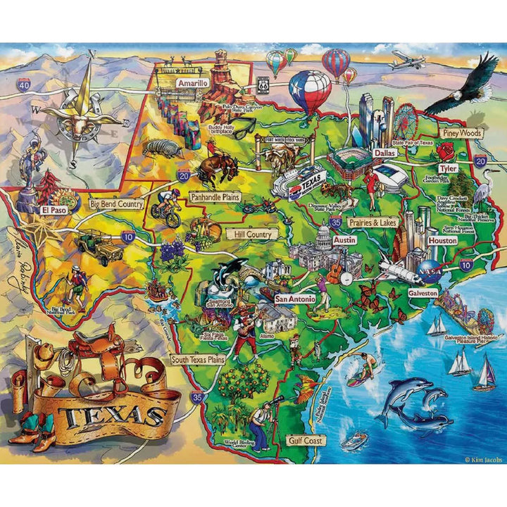 Sunsout Texas 1000 Pc Jigsaw Puzzle 20516