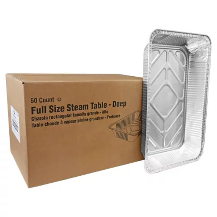 Member'S Mark Aluminum Steam Table Pans, Full Size 50 Ct.