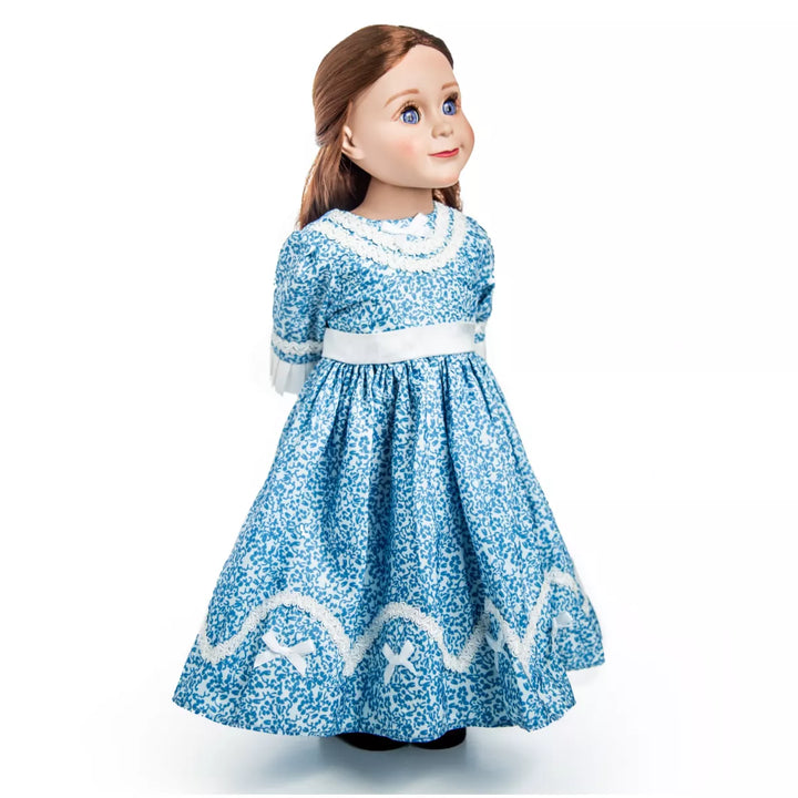 The Queen'S Treasures 18 Inch Doll 1800'S Style Blue Dress Gown and Hat